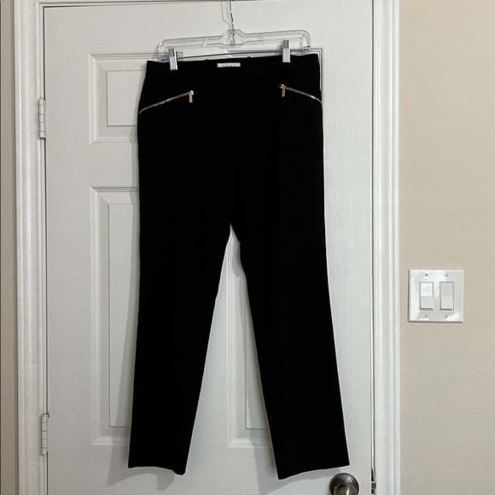 Calvin Klein Black Trousers with Gold Details